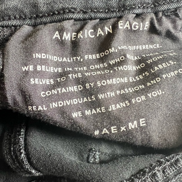 American Eagle Outfitters Black Ripped Skinny Jeans - Picture 4 of 6